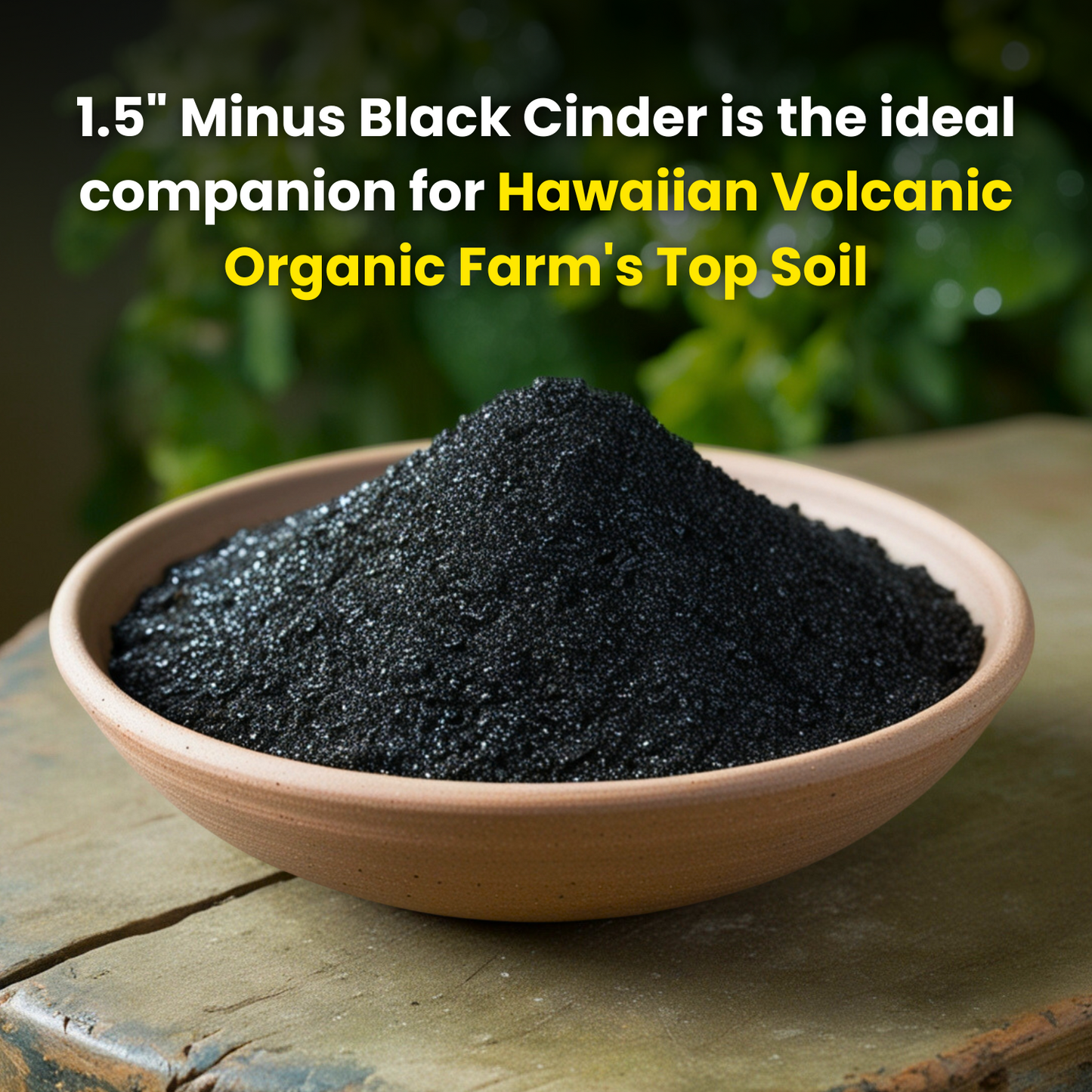 1.5" Minus Black Cinder