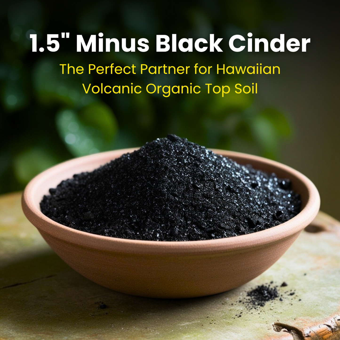 1.5" Minus Black Cinder