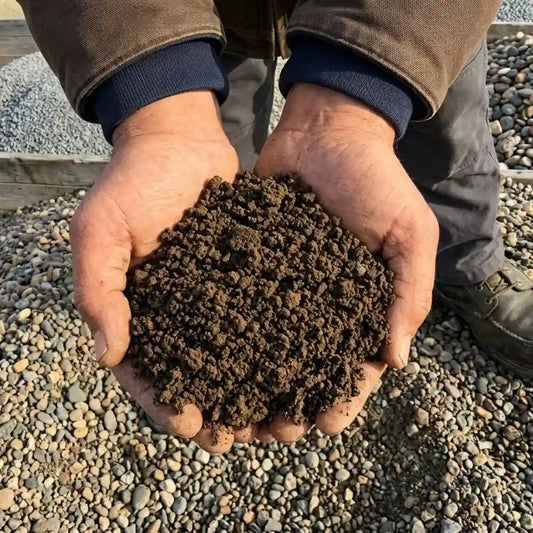 Cinder soil, a 50/50 blend of Pepeekeo top soil and cinder