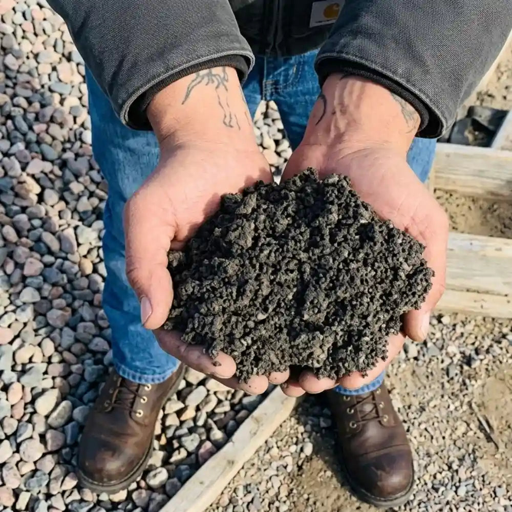 Concrete aggregate mix of sand and rock at a 60/40 blend