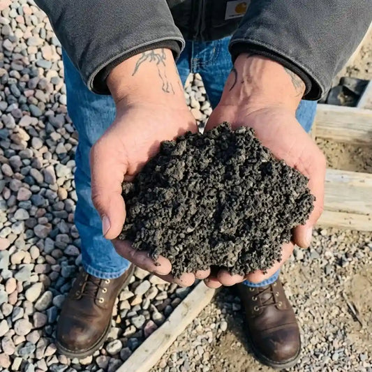Concrete aggregate mix of sand and rock at a 60/40 blend