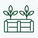 garden beds icon